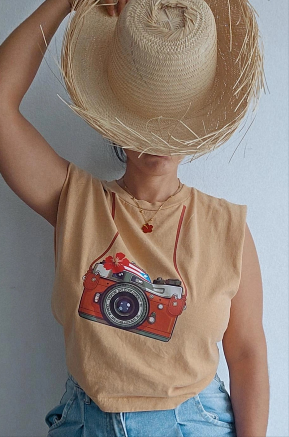Camara Crop Top sin manga