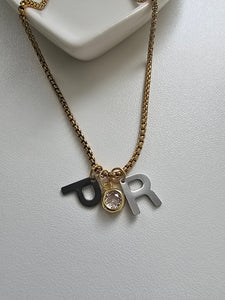 PR letter Neck 2 tonos