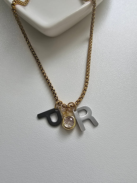 PR letter Neck 2 tonos