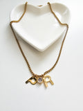 PR Letter Gold Neck